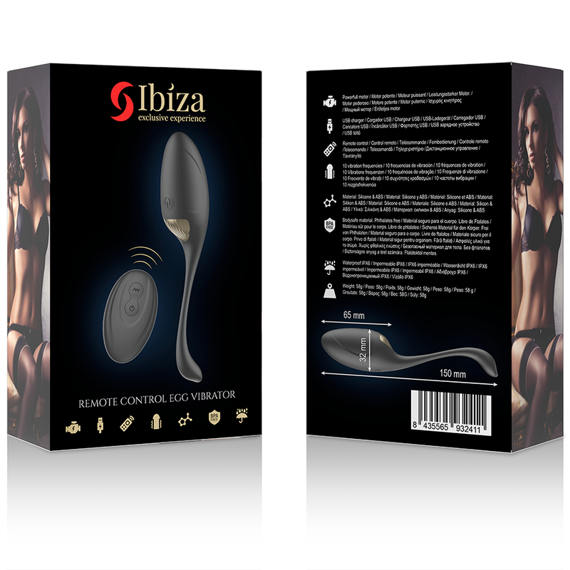 IBIZA - POWERFUL REMOTE-CONTROLLED EGG VIBRATOR