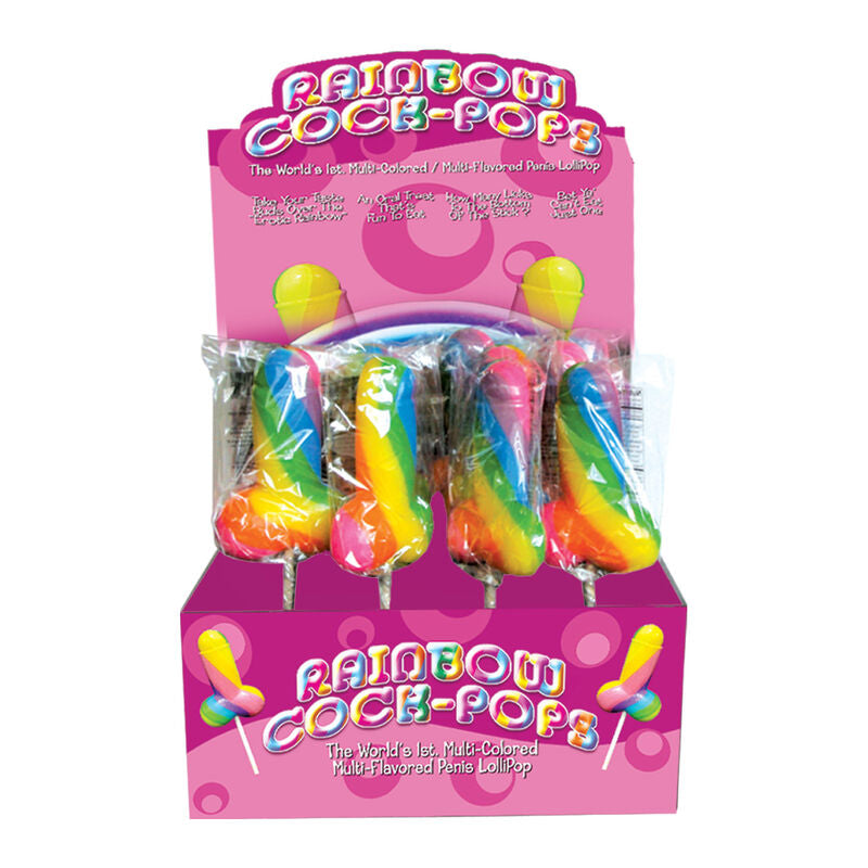 PRIDE - SPENCER & FLEETWOOD LGBT RAINBOW COCK LOLLY