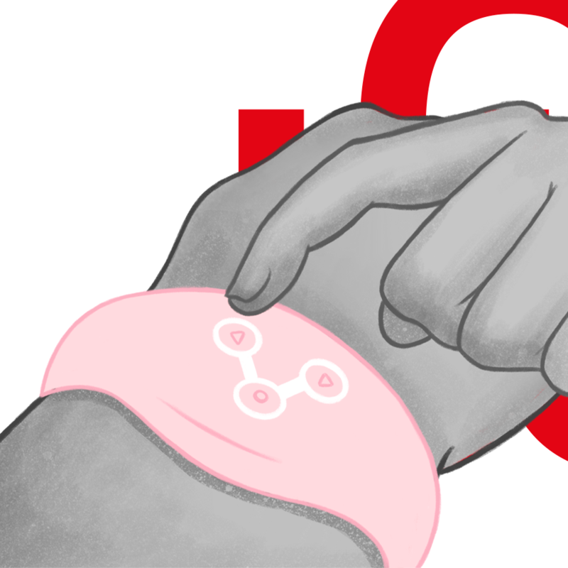 WATCHME - SOFT PINK WIRELESS TECHNOLOGY WATCH