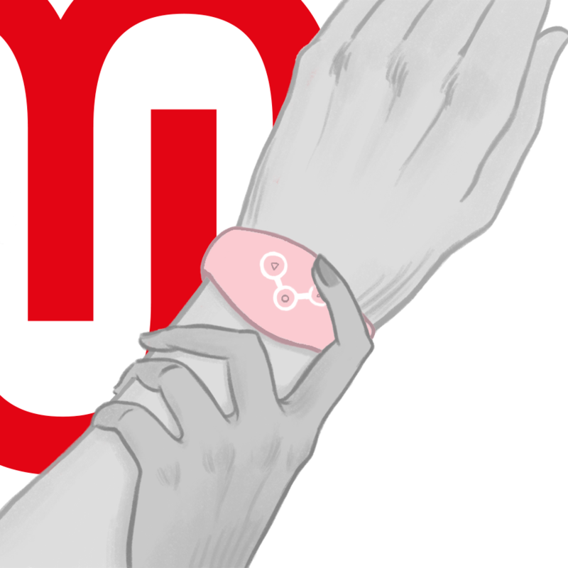 WATCHME - SOFT PINK WIRELESS TECHNOLOGY WATCH