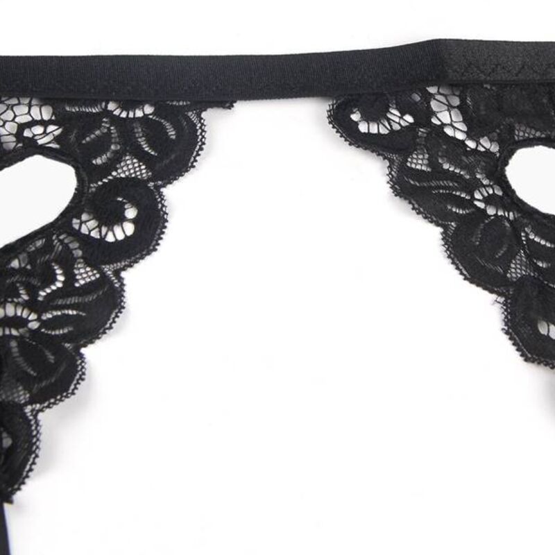 SUBBLIME - THREE PIECE BRA + GARTER BELT + THONG L/XL SET