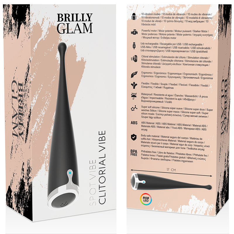 BRILLY GLAM - SPOT VIBE CLITORAL BLACK