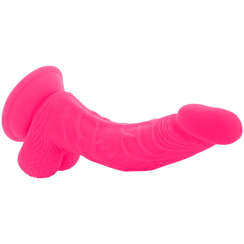 DIVERSIA - PINK FLEXIBLE VIBRATING DILDO 21.5 CM -O- 4.5 CM