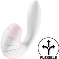 SATISFYER - SUPERNOVA AIR PULSE STIMULATOR AND VIBRATOR WHITE
