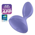 SATISFYER - SWEET SEAL VIBRATING APP BUTT PLUG PURPLE