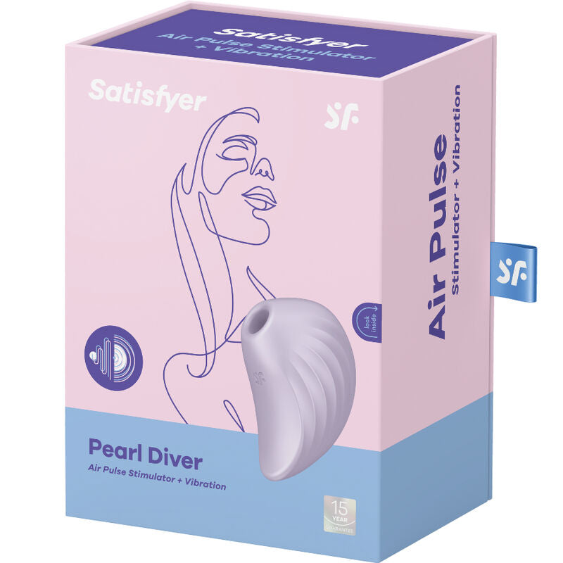 SATISFYER - PEARL DIVER VIOLET STIMULATOR AND VIBRATOR