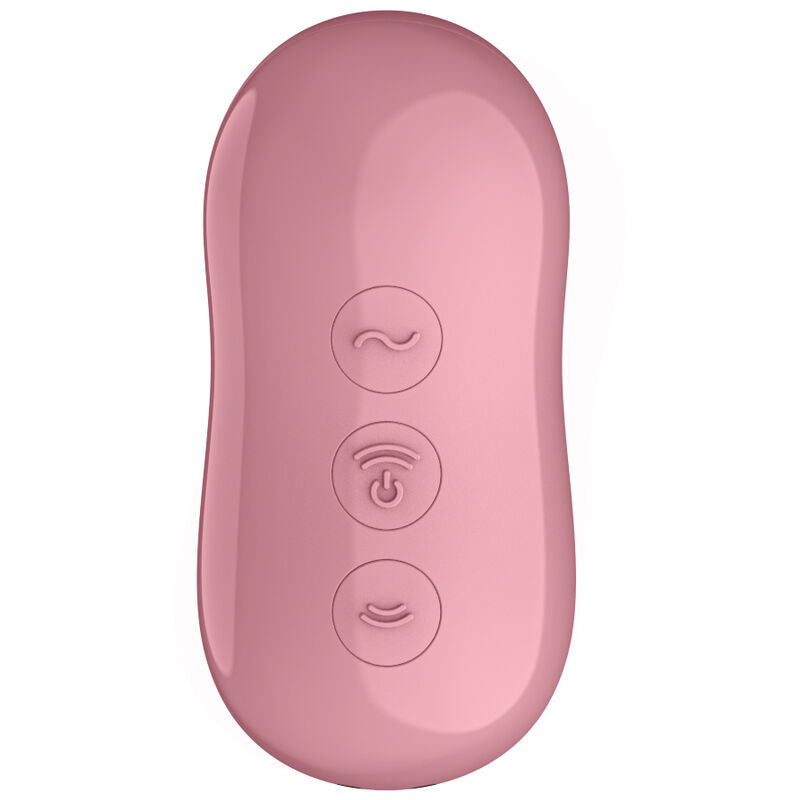 SATISFYER - PINK COTTON CANDY AIR PULSE STIMULATOR AND VIBRATOR