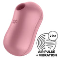 SATISFYER - PINK COTTON CANDY AIR PULSE STIMULATOR AND VIBRATOR