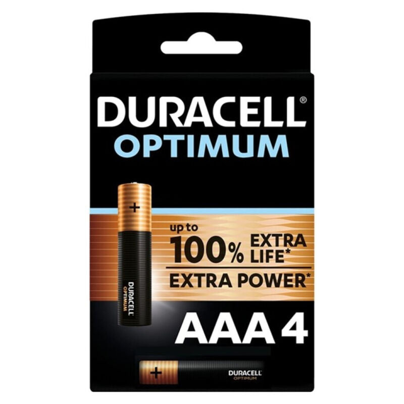 DURACELL - OPTIMUM ALKALINE BATTERY 200 AAA LR03 4 COUNT