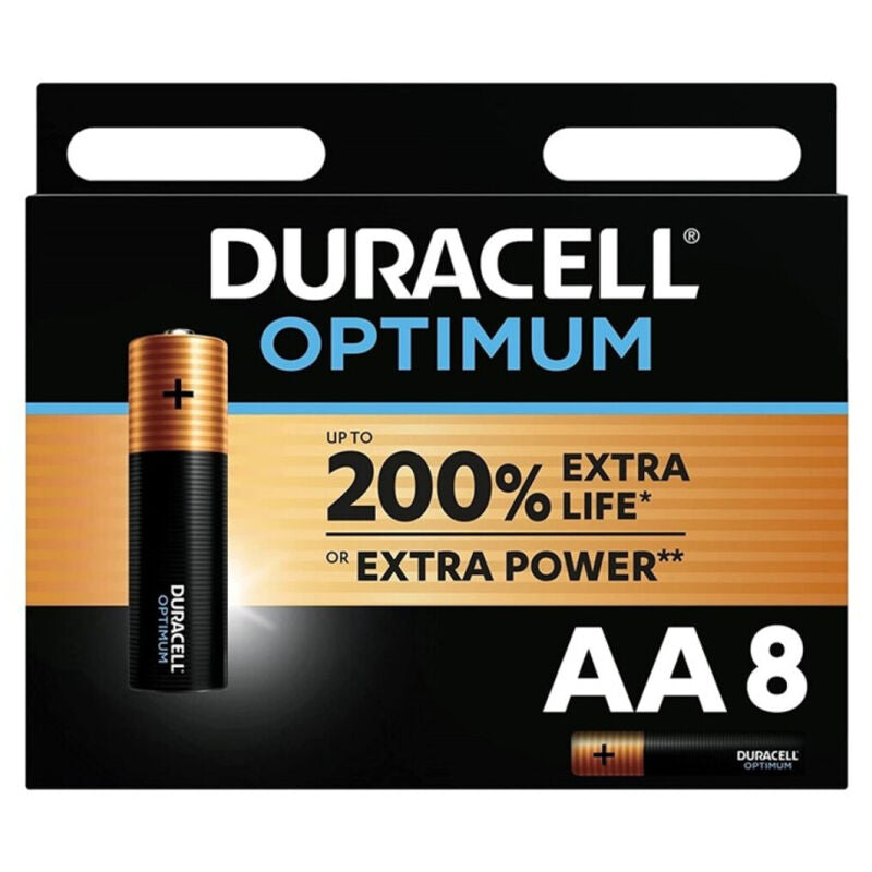 DURACELL - OPTIMUM ALKALINE BATTERY 200 AA LR6 8 UNIT?