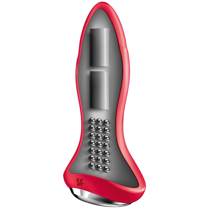 SATISFYER - ROTATOR PLUG 1+ VIBRATING RED
