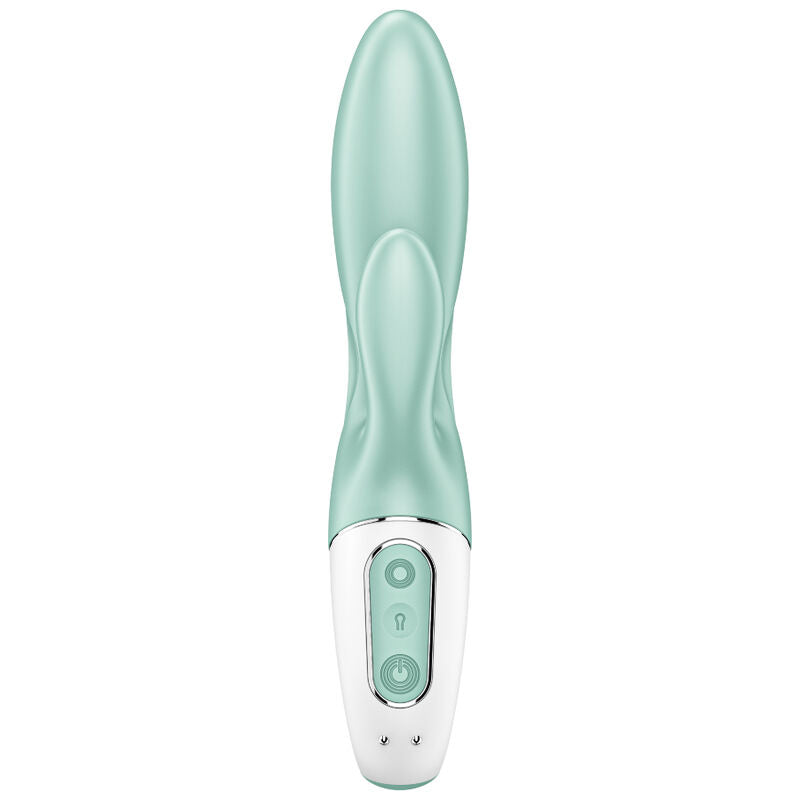 SATISFYER - AIR PUMP BUNNY 5+ INFLATABLE RABBIT VIBRATOR GREEN