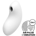 SATISFYER - AIR PULSE STIMULATOR AND VIBRATOR VULVA LOVER 2 WHITE