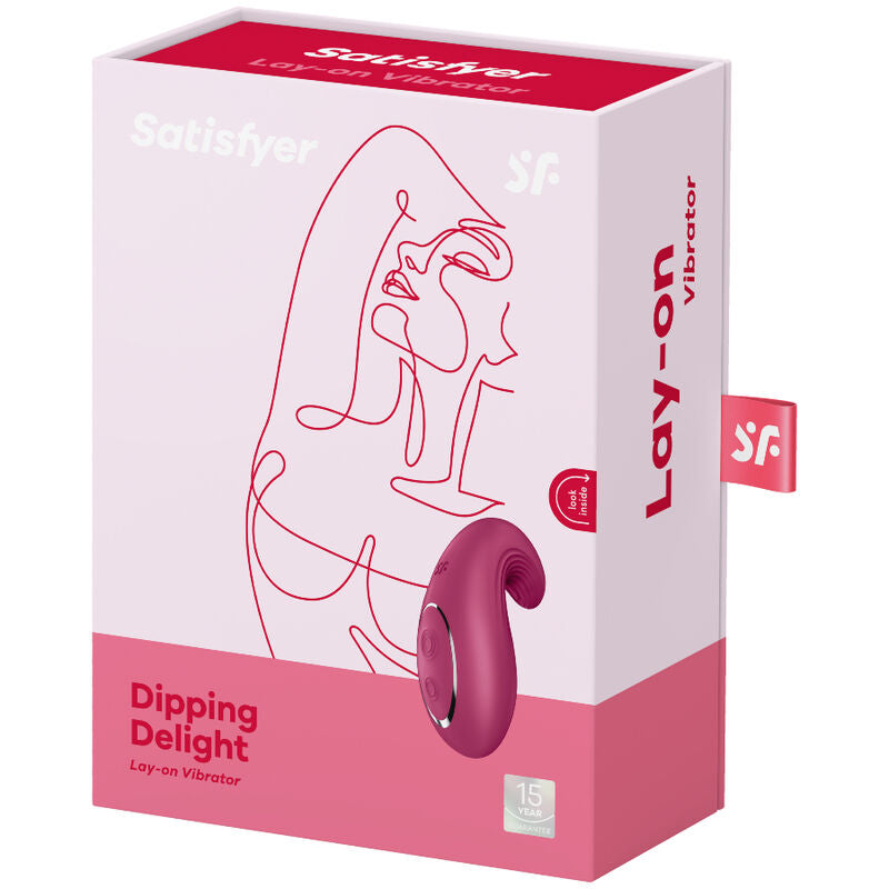 SATISFYER - VIBRATOR POSE DIPPING DELIGHT RED