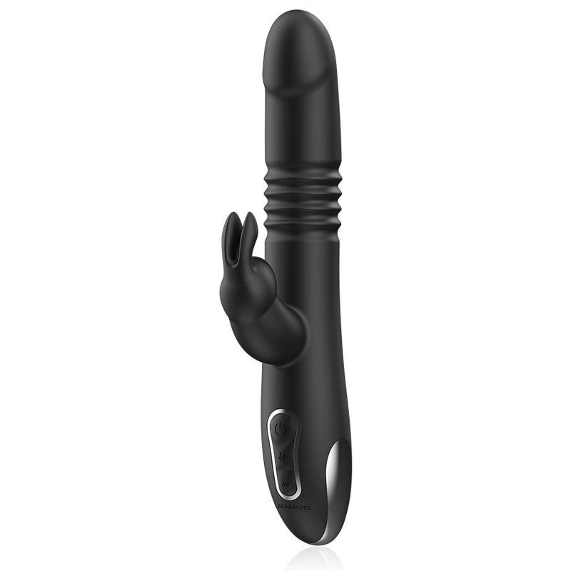 BLACK&SILVER - KENJI RABBIT VIBRATOR UP & DOWN + WATCHME REMOTE CONTROL
