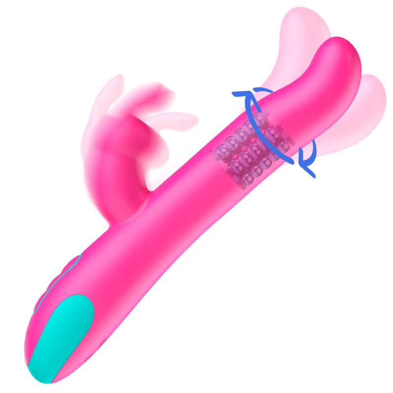 HAPPY LOKY - PLUTO RABBIT AND ROTATING VIBRATOR + WATCHME REMOTE CONTROL