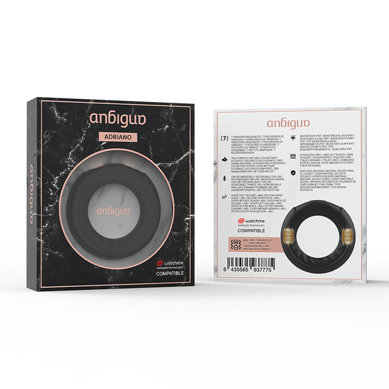 ANBIGUO - ADRIANO VIBRATING RING + WATCHME REMOTE