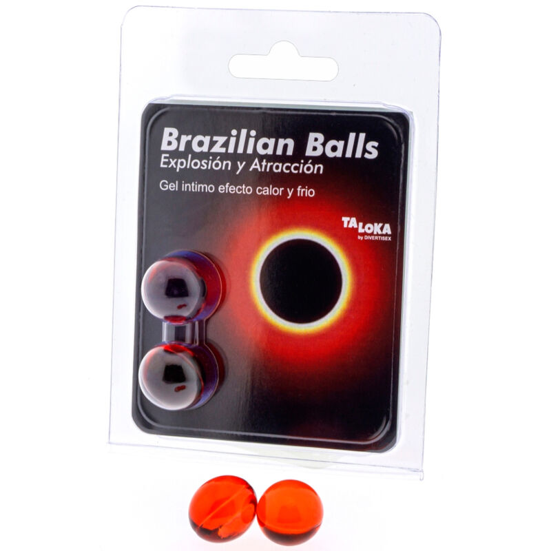 TALOKA - 2 BRAZILIAN BALLS EXCITING HOT & COLD EFFECT GEL