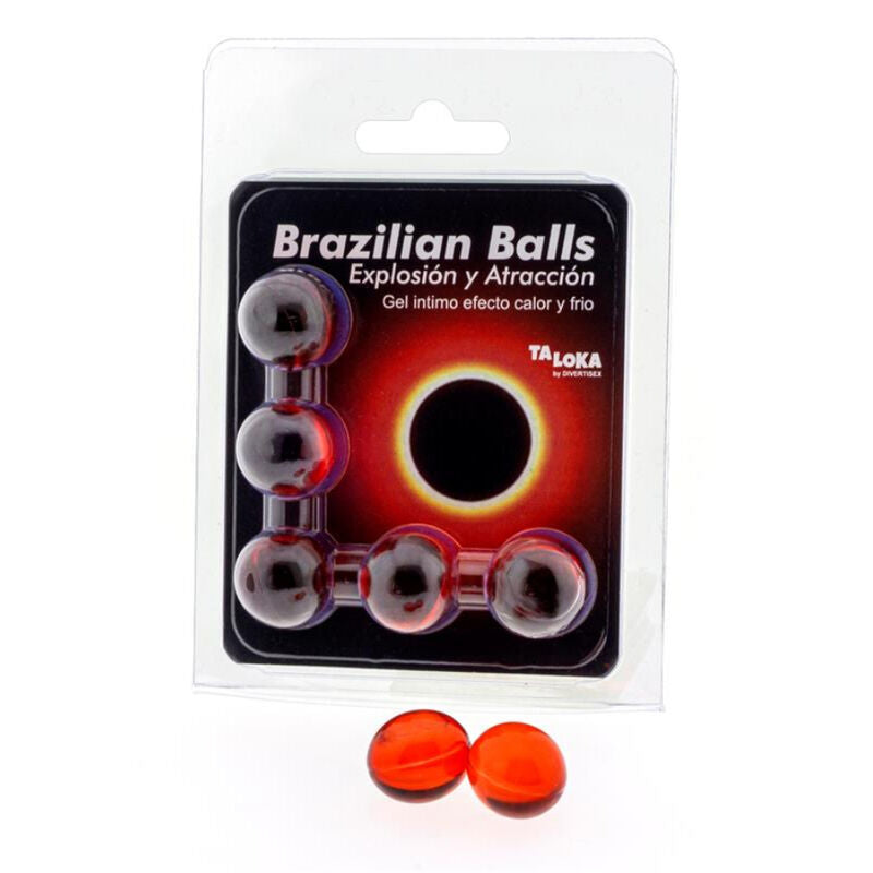 TALOKA - 5 BRAZILIAN BALLS EXCITING HOT & COLD EFFECT GEL