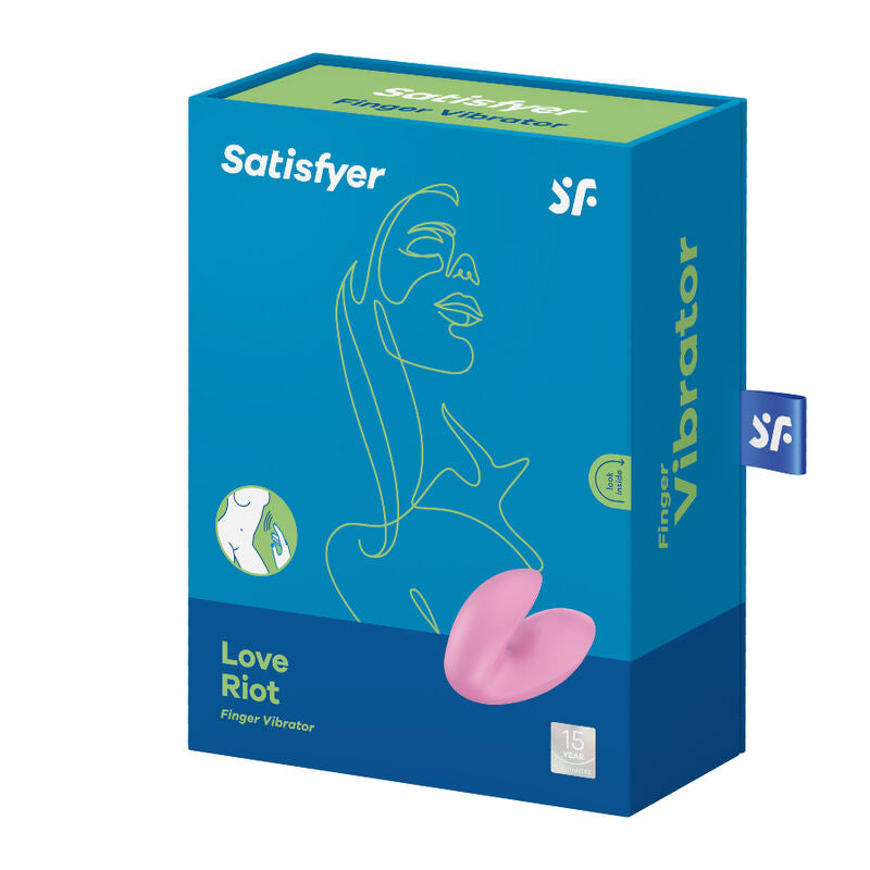 SATISFYER - FINGER VIBRATOR LOVE RIOT ROSE