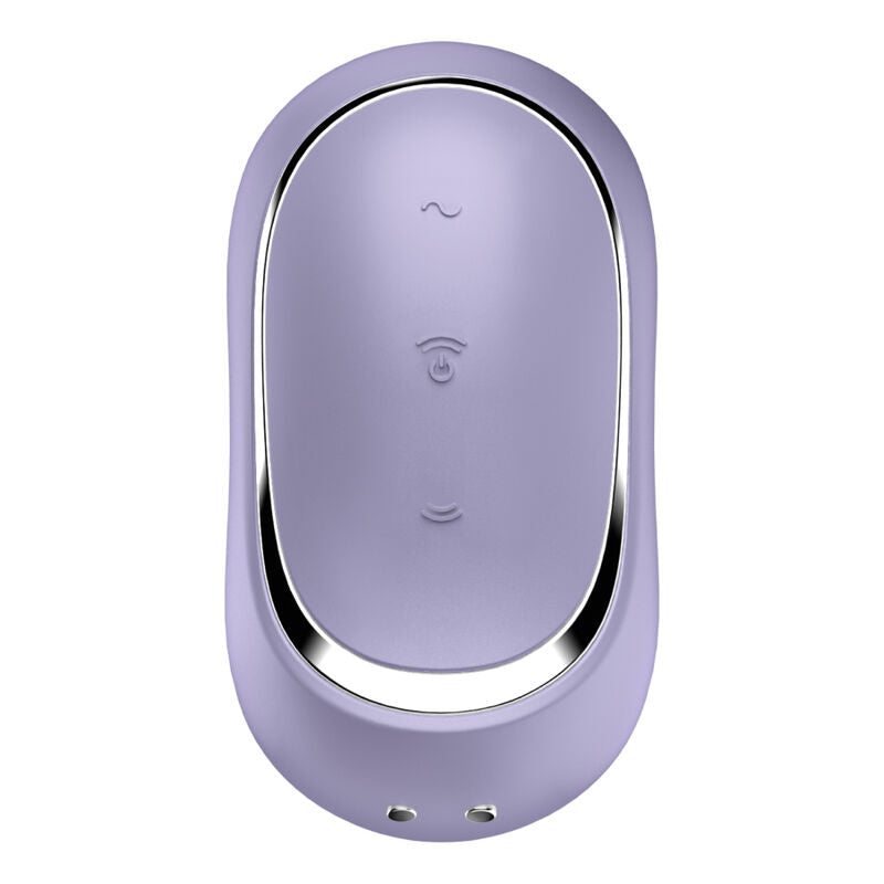 SATISFYER - DOUBLE AIR PULSE PRO TO GO 2 VIOLET STIMULATOR AND VIBRATOR