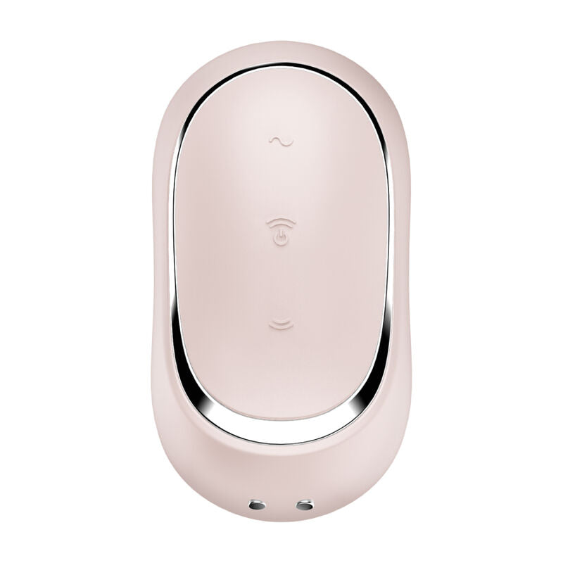 SATISFYER - DOUBLE AIR PULSE VIBRATOR PRO TO GO 2 BEIGE