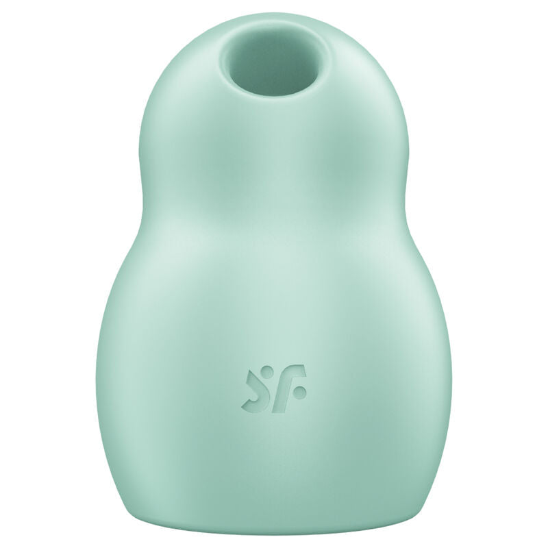 SATISFYER - DOUBLE AIR PULSE PRO TO GO 1 VIBRATOR AND STIMULATOR GREEN