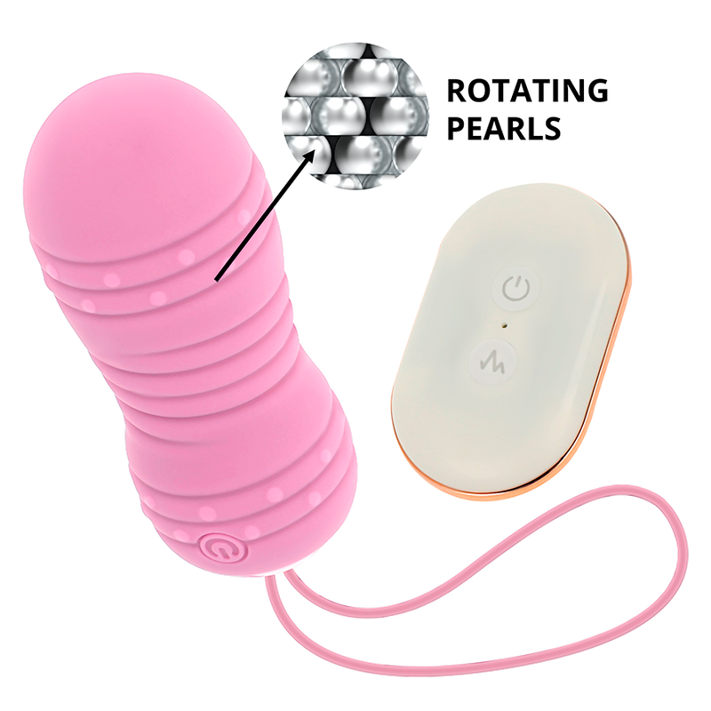 OHMAMA - EGG REMOTE CONTROL 7 ROTATION MODES PINK
