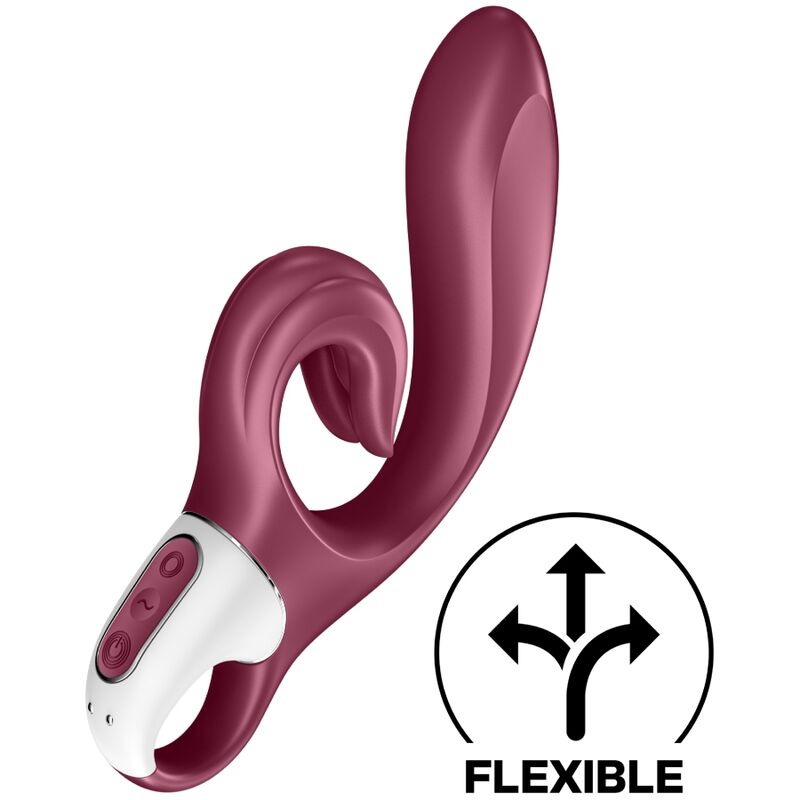 SATISFYER - LOVE ME RABBIT RED VIBRATOR