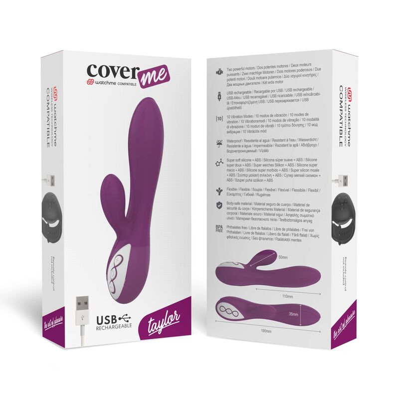 COVERME - TAYLOR VIBRATOR + WATCHME REMOTE