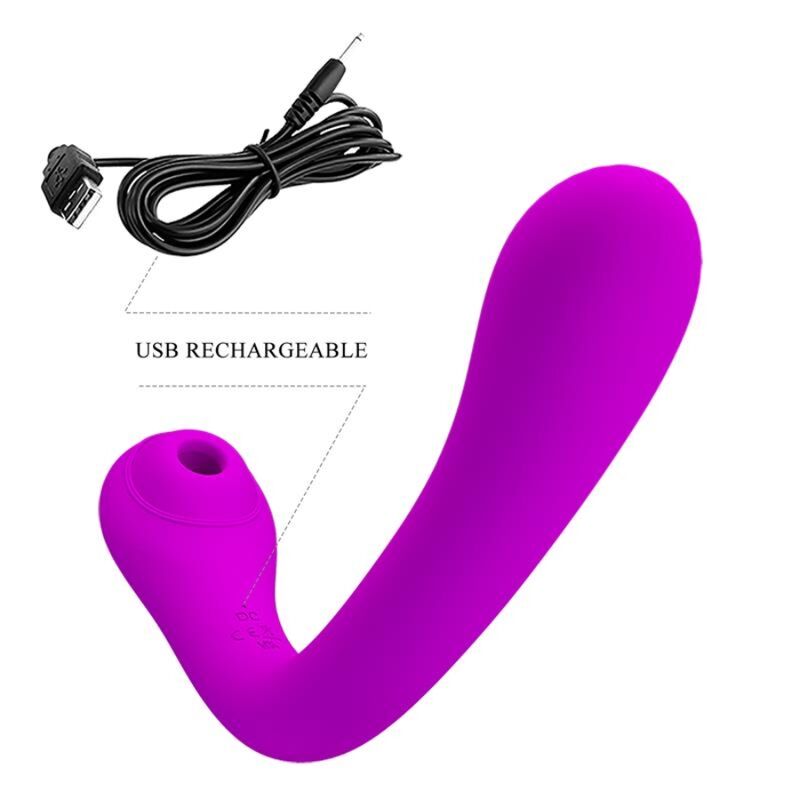 PRETTY LOVE - ALEX LILAC CLITORAL VIBRATOR AND SUCKER