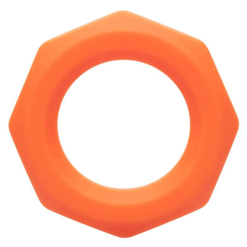 CALEXOTICS - ORANGE HEXAGON ALPHA RING