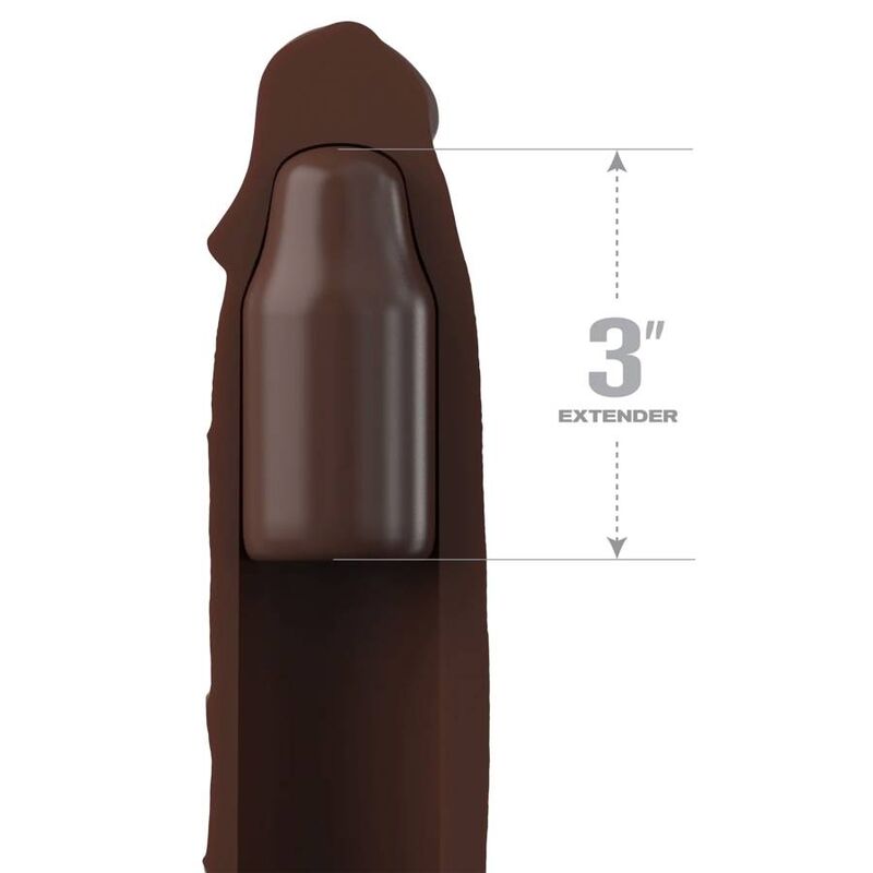 FANTASY X-TENSIONS - PIPEDREAMS 7" BROWN EXTENSION WITH STRAP