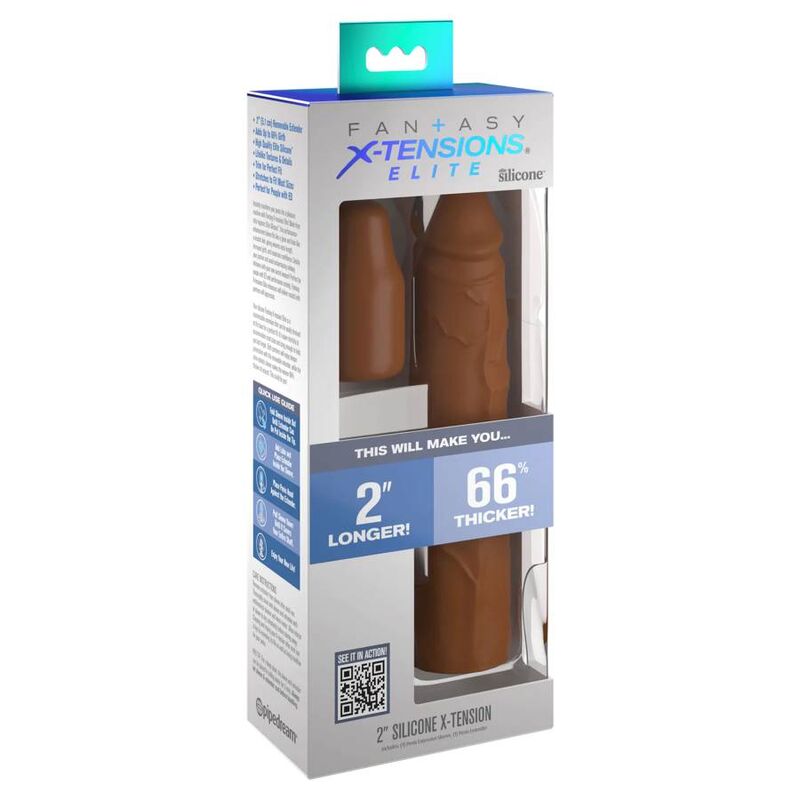 FANTASY X-TENSIONS - PIPEDREAMS SHEATH 20.32 CM + 5.00 CM INCH CARAMEL PLUG