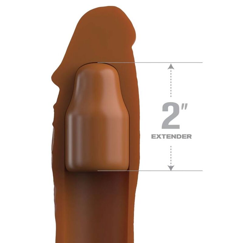 FANTASY X-TENSIONS - PIPEDREAMS SHEATH 20.32 CM + 5.00 CM INCH CARAMEL PLUG