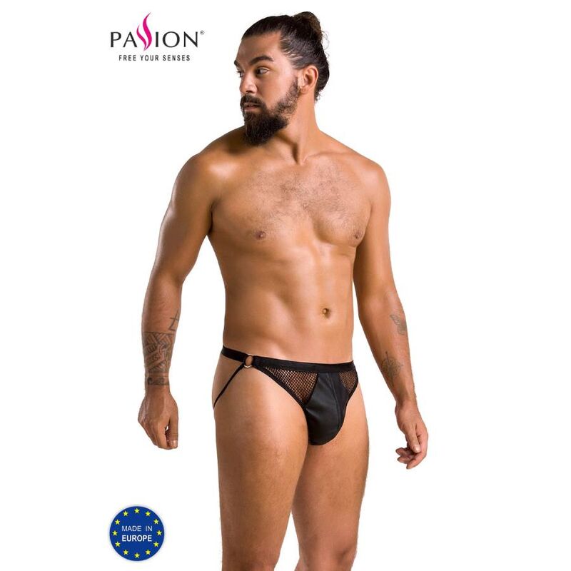 PASSION - 034 BLACK OPEN PANTIES L/XL
