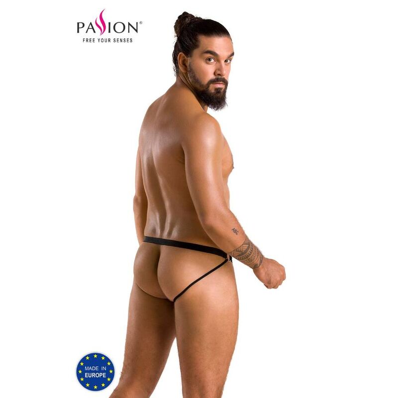 PASSION - 034 BLACK OPEN PANTIES L/XL