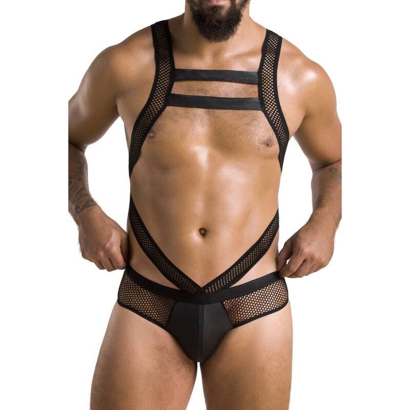 PASSION - 045 VICTOR BLACK BODYSUIT L/XL
