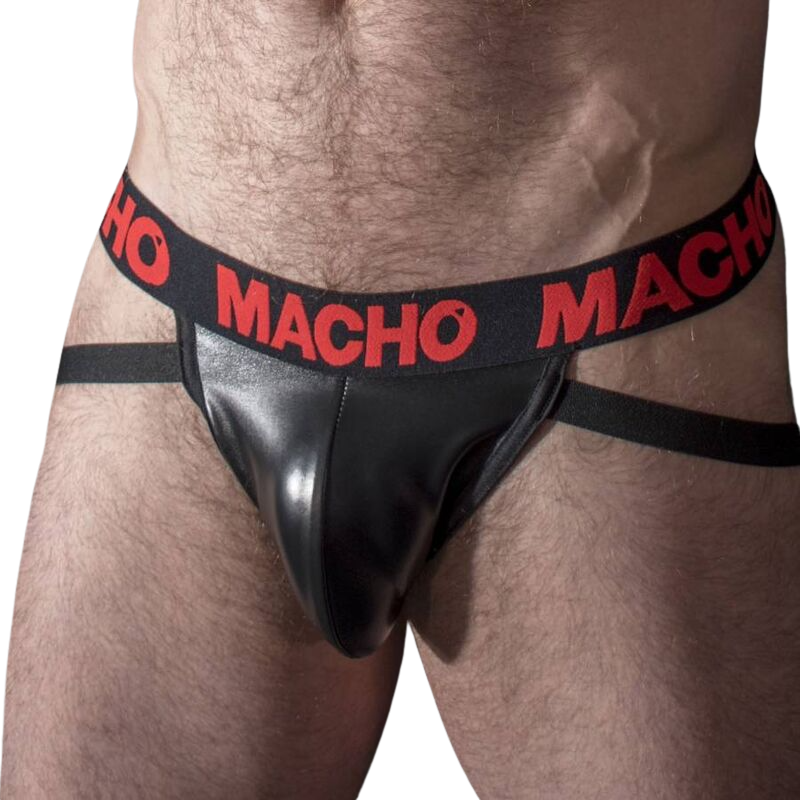 MACHO - MX25RC JOCK LEATHER RED S