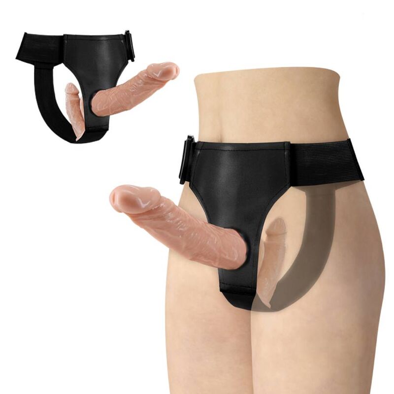 BAILE - ULTRA PASSIONATE DOUBLE DILDOES WITH HARNESS