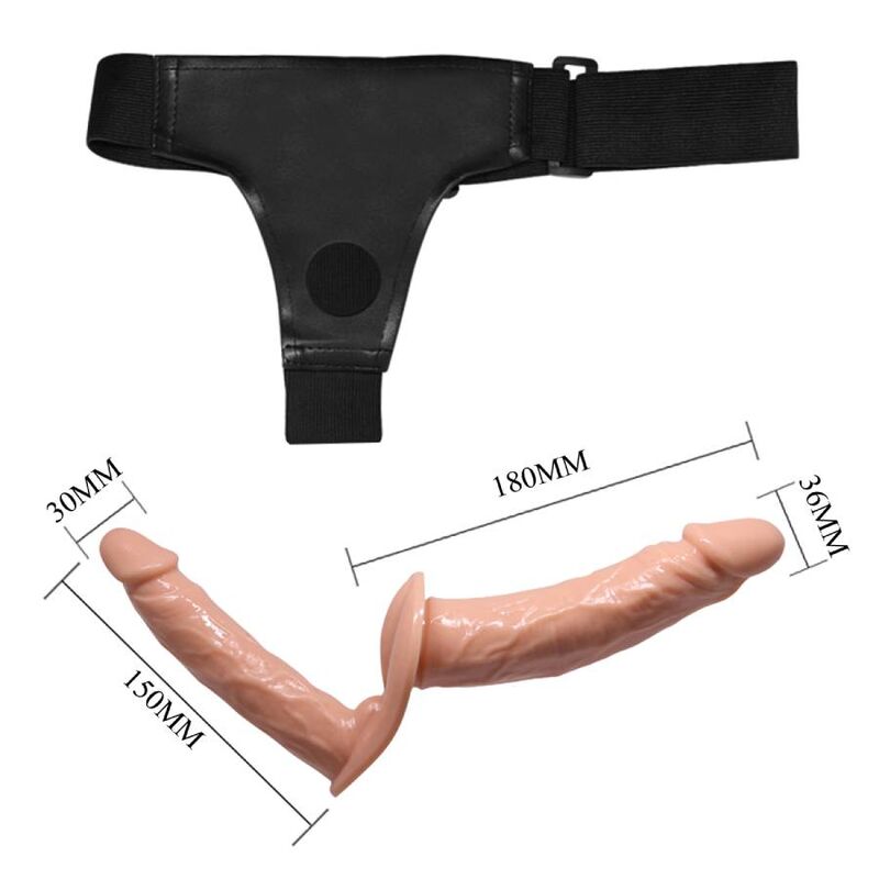 BAILE - ULTRA PASSIONATE DOUBLE DILDOES WITH HARNESS