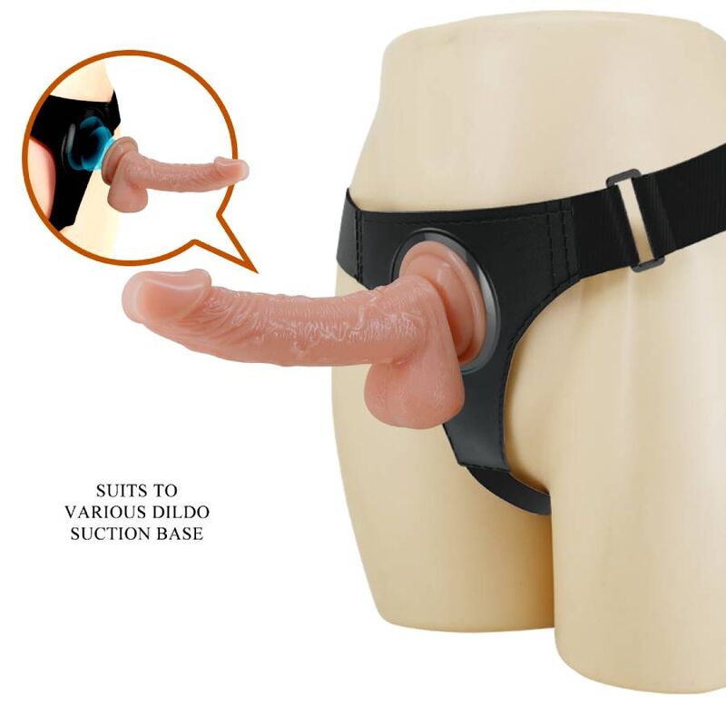 PRETTY LOVE - HARNESS UNIVERSAL HARNESS STRAP-ON WITH KEVIN DILDO 19 CM NATURAL