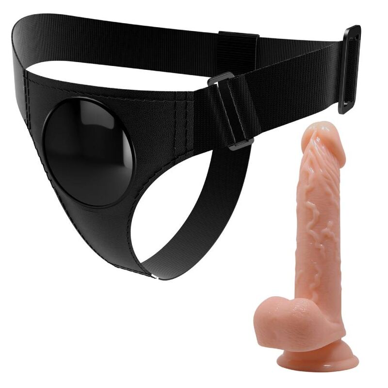 PRETTY LOVE - HARNESS UNIVERSAL HARNESS STRAP-ON WITH KEVIN DILDO 19 CM NATURAL