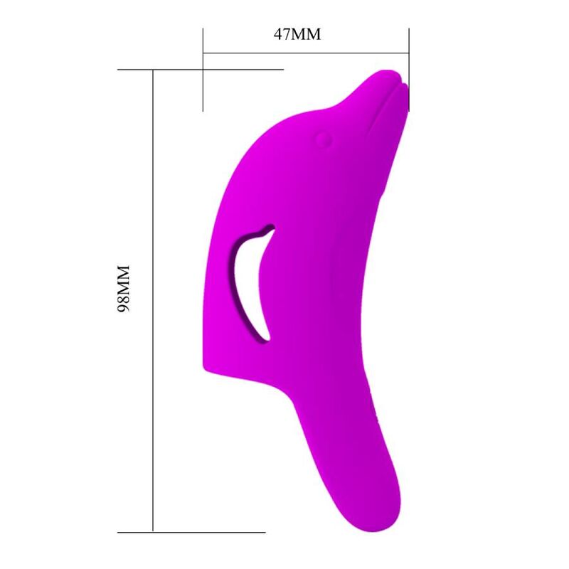PRETTY LOVE - POWERFUL PURPLE DELPHINI FINGER STIMULATOR
