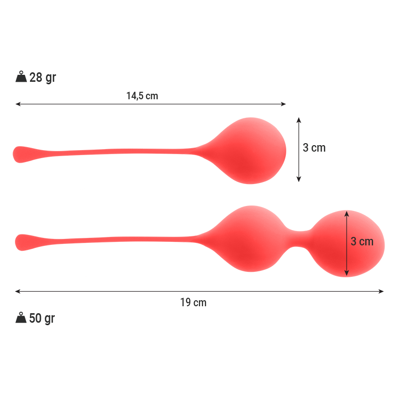 INTENSE - RED KENDALL KEGEL BALL PACK