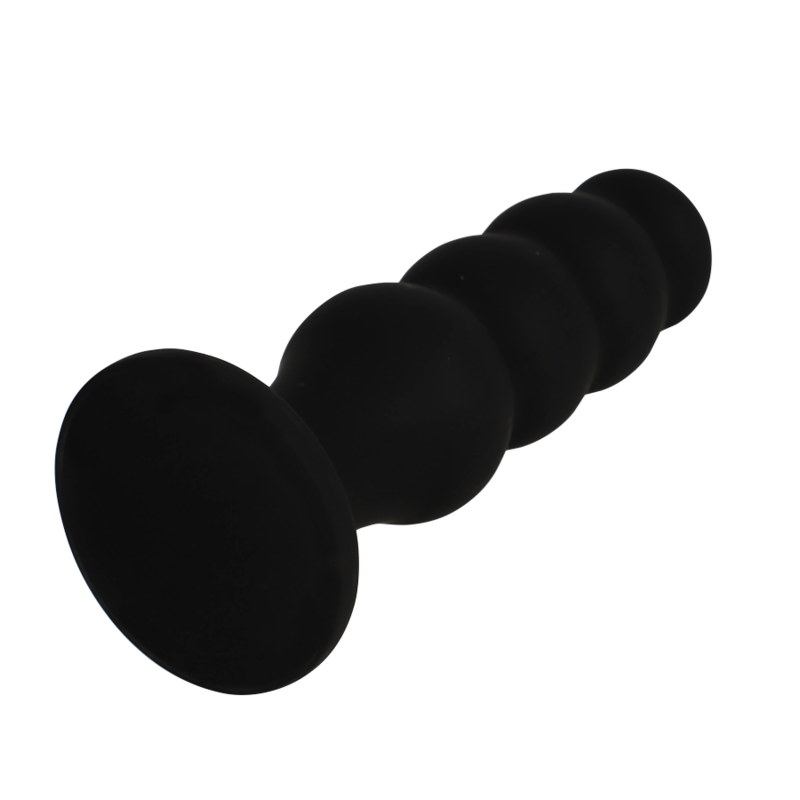 BLACK&SILVER - SCOTT PREMIUM BLACK SILICONE BUTT PLUG