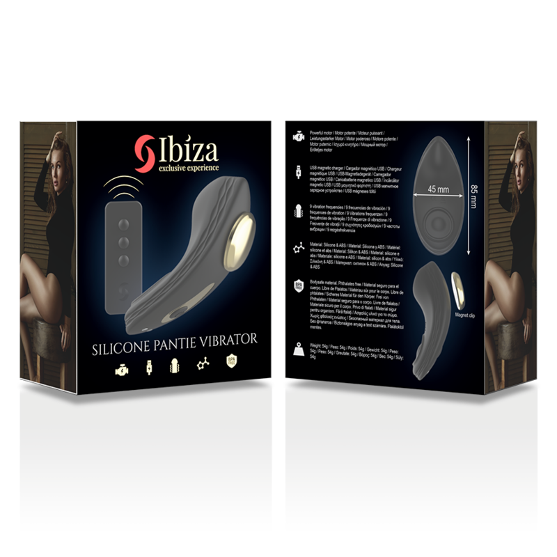 IBIZA - REMOTE CONTROL SILICONE VIBRATOR PANTY