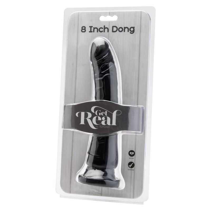 GET REAL - BLACK 20.5 CM DILDO