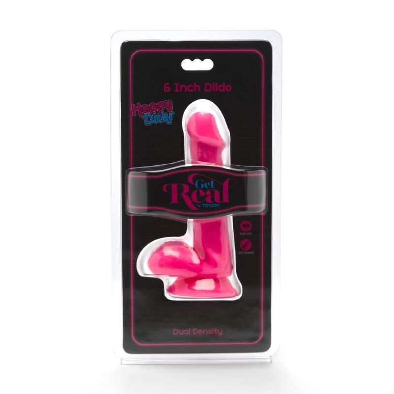 GET REAL - HAPPY DICKS GOD 12 CM PINK BALLS
