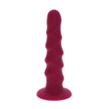 GET REAL - RIBBED DILDO 12 CM RED